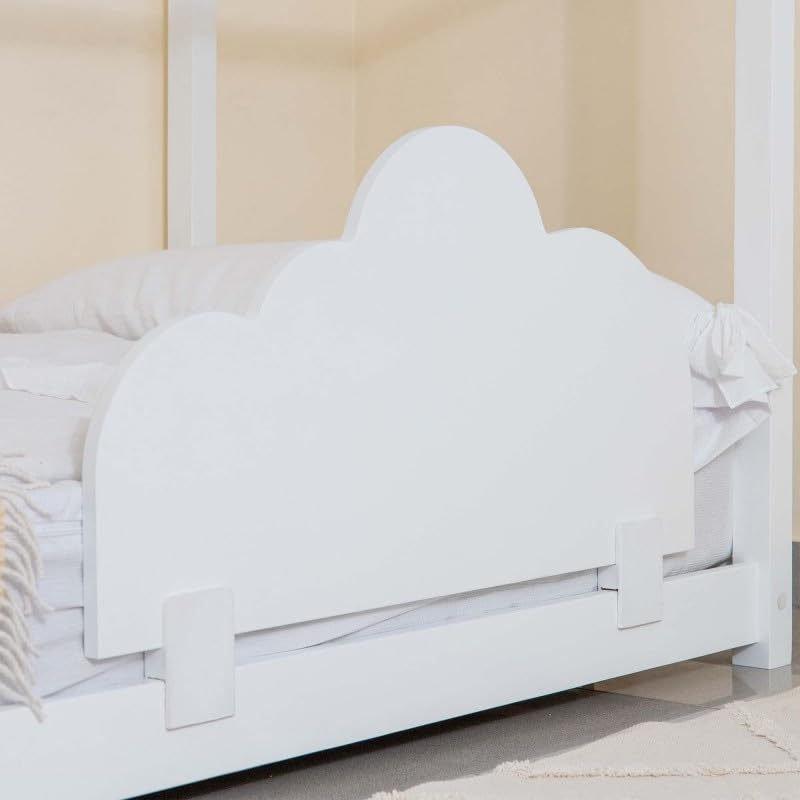 MUEMUE Barrera Cama aglomerado Blanco 45x87x2cm