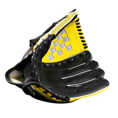LIXSAZSE - LIXSAZSE Gants de Baseball en Cuir PU, Gants de Softball, Receveur, Sport tissés à la Main pour l'entraînement et la Main Gauche.