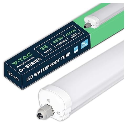 V-TAC Réglette LED Étanche 120 CM Cover