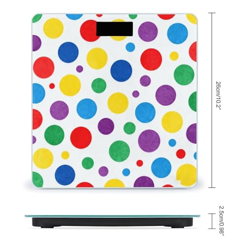 Báscula Digital de Baño Colorida con Puntos miniatura 2