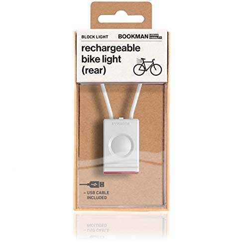 Bookman LUZ Trasera Block LED USB Faro, Sport, Blanco (Blanco), Talla Única