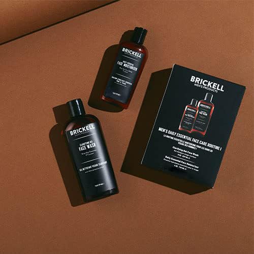 Brickell Men's Daily Essential Face Care Routine I, Gel Facial Cleanser Wash and Face Moisturizer Lotion, Natural and Organic, Unscented, Skincare Gift Set - Thumbnail 3