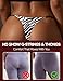 SAPNFLEX Cotton Thongs for Women G-string Thongs Workout Underwear Pack Lingerie Panties Breathable Soft No Show Panty