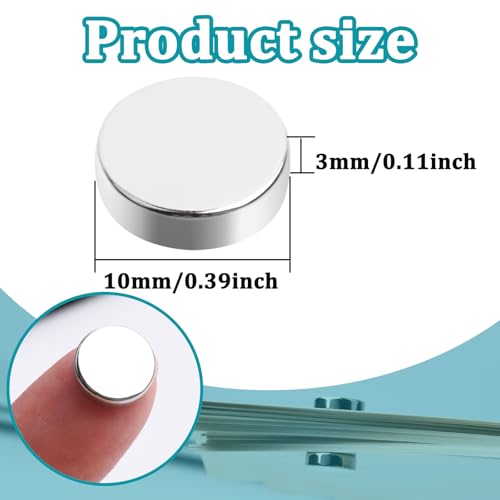 MIN CI 100 Pack Magnet Strong 10x3mm Neodymium Magnete, Fridge Magnets, Flat Magnet - Image 2