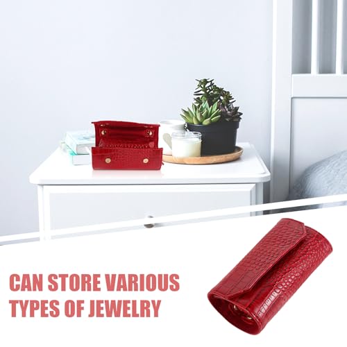Organizador de joyas enrollable para viajar sin enredos de cadenas 8