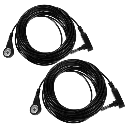 Cables de puesta a tierra antiestáticos contra descargas en láminas de oficina, 2 piezas