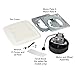 Broan-NuTone BKR60 QuickKit Ultra-Quiet Bath Fan Replacement Motor and Cover/Grille, 60 CFM, 20% more power, White