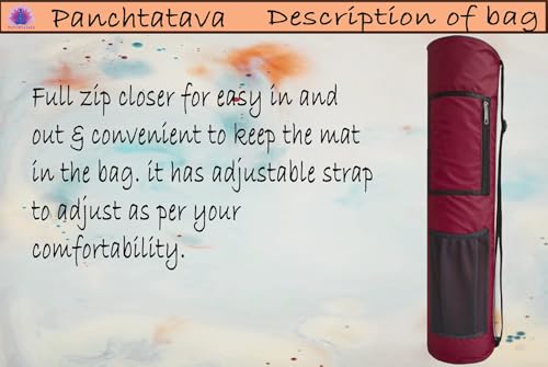 Premium Waterproof Yoga Mat Gym Bag with Zipper, Pockets and Adjustable Strap - Image 3