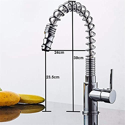 Robinets d'evier de cuisine douchette extractible eau chaude - 4