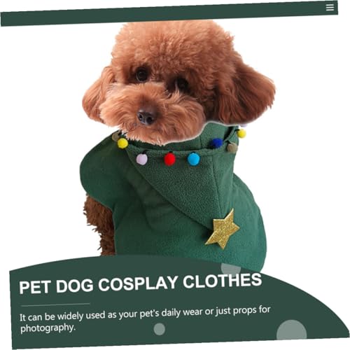 Capa Navideña para Perro Mobestech Disfraz Cómodo M miniatura 4