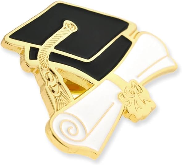 PinMart Graduation Cap and Diploma School Graduate Enamel Lapel Pin2