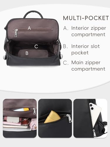 Image of CLUCI Womens Backpack Purse PU Leather Anti-theft Fashion Designer Travel Bag Ladies Shoulder Bags | Purse