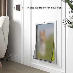 Massive Canine Door Alternative Flaps with Screws, Appropriate with PetSafe Freedom Doggie Doorways PAC11-11039, 10 1/8″ X 16 7/8″, Versatile, Sturdy, BPA-Free, Climate Resistant Supplies Cat Pet Door