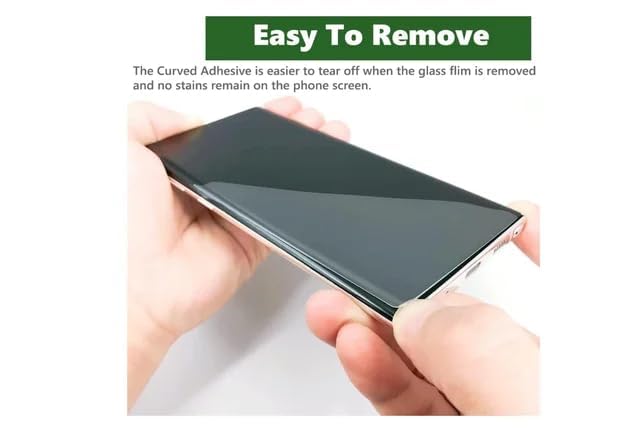 Image of {PACK OF 1) Premium Original UV Curved Full Screen Protector Tempered Glass For Realme P1 Pro With 3D Curved Full Screen Coverage And Installation Kit and Easy Installation Kit