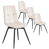 VASAGLE Sillas de Comedor, Patas de Acero