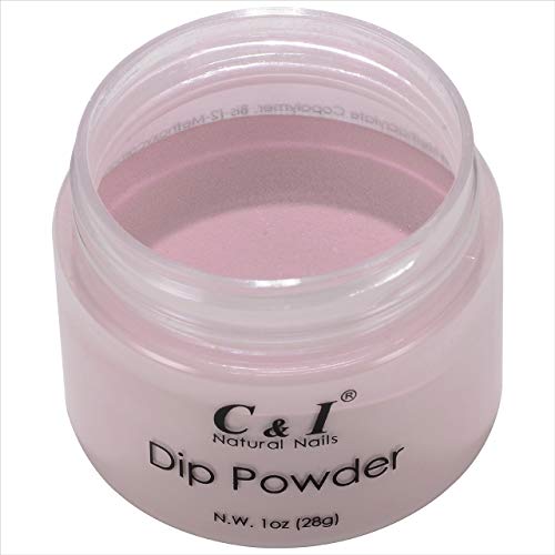 C & I Dip Powder Tauchen Pulver, Farbe # 40 Pastellviolett, Gelnägel Effekt, Pulver für Nagellack, Lila Farbsystem, 1 oz…