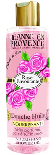JEANNE EN PROVENCE - Douche Huile Rose Envoûtante - Nettoie, Nourrit & Parfume - Gel Douche Pour Peaux Sèches - 95% d'Ingrédients d'Origine Naturelle -...