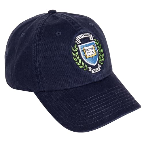 Gorra Bordada Ajustable Azul Universidad Yale Bulldogs miniatura 1