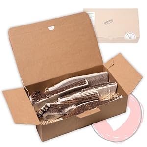 FOURLEGS Hirschgeweih Kausnack XXL halbiert 5 Stück