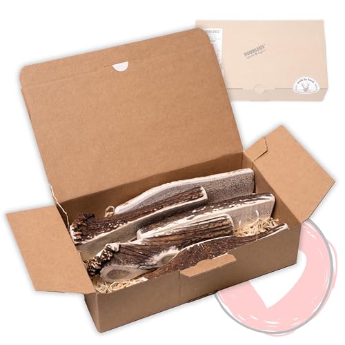 FOURLEGS Hirschgeweih Kausnack XXL halbiert 5 Stück