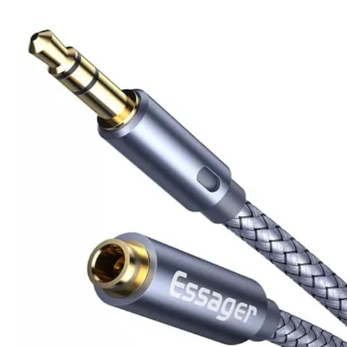 Cabo Extensor P2 Essager 3.5mm Macho Para Fêmea 5 Metros
