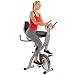 Sunny Health & Fitness Folding Exercise Bike with Magnetic Semi Recumbent Upright High Weight Capacity and Pulse Monitoring - SF-B2721 Comfort XL