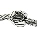 Authentic Trollbeads Sterling Silver 11154 Mocha, Silver