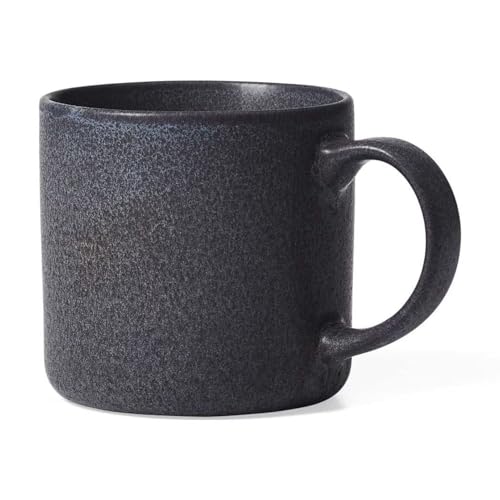 Taza moderna cerámica color gris oscuro miniatura 1