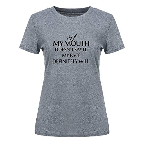 LuluZanm Letter Print T-Shirt for Women Sale Ladies Fashion O-Neck Short Sleeve Blouses Basic Summer Tops Plus S-5XL
