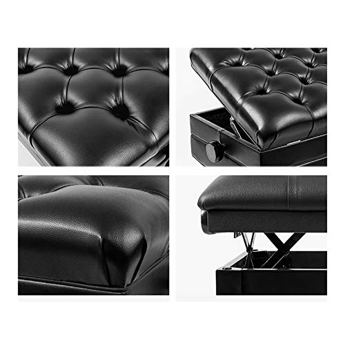 TEmkin Tabouret de Piano réglable en Hauteur, Banc de Piano de Luxe avec Coussin épais rembourré en Cuir pour Usage Domestique et Professionnel - Les Beatles, Paul McCartney, John Lennon, RIngo Starr, George Harrison TEmkin Tabouret de Piano réglable en Hauteur, Banc de Piano de Luxe avec Coussin épais rembourré en Cuir pour Usage Domestique et Professionnel – Image 5