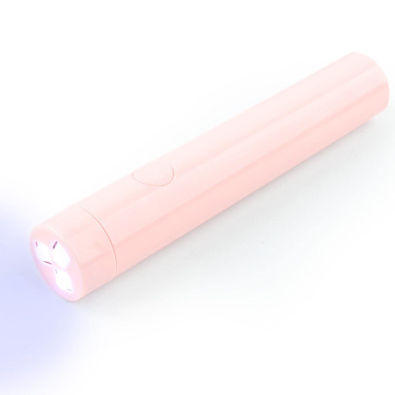 5 set mini lampada UV polacca torcia USB ricarica facile palmare 6W, rosa, 18x107mm
