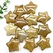 Fangyid Specimen Natural Yellow Crystals Stone Carved Star Shaped Smooth StoneCrystals Room DecorationStone