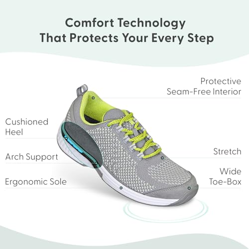Image of Orthofeet Women's Orthopedic Stretch Knit Walking Sneaker