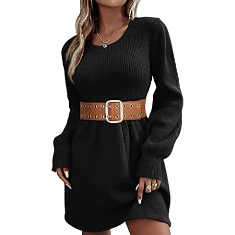 Kajeer Wide Rivet Belt for Women, Punk Double Hole Belt with Rivets Elastic Waist Belt for Dresses Costume, Brown double hole belt, S Cover