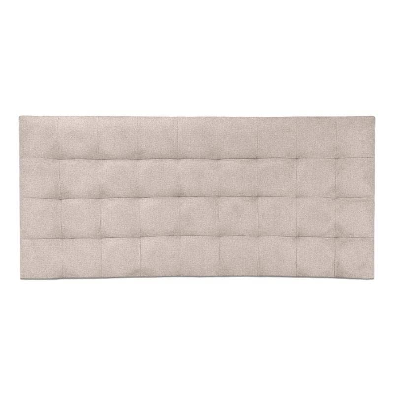 Ventadecolchones - Cabecero Tapizado Acolchado de Dormitorio Modelo Cube en Tela Antimanchas Essence Crudo y Medidas 180 x 70 cm para Camas de 160 ó 180