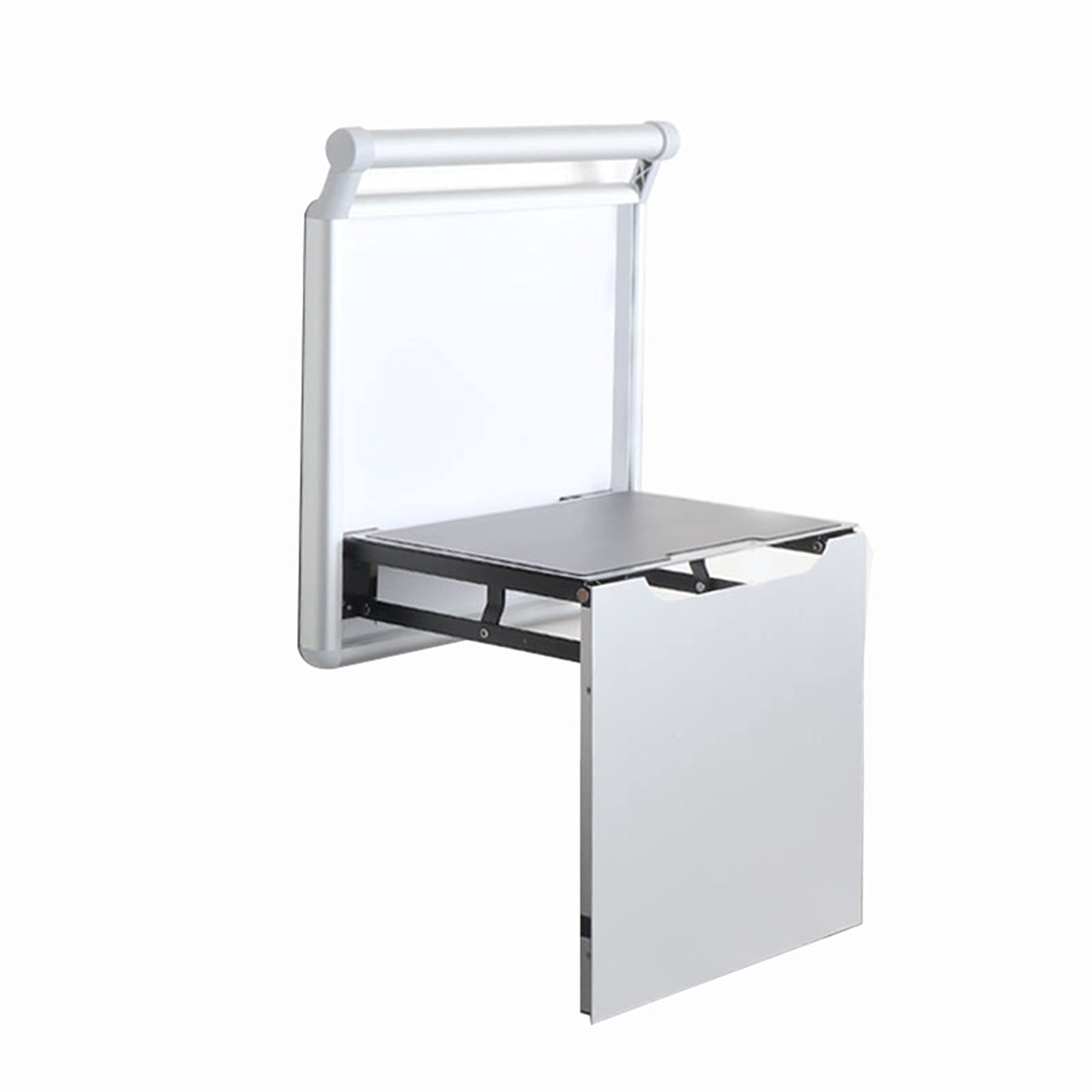 ZLL Folding Seat,Wall-mounted Balcony Shoe Cover,Ultra-thin Invisible Entrance Stool,200kg Capacity (Color : B)