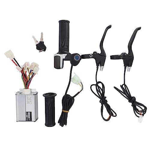 Controlador de bicicleta eléctrica conjunto controlador de alto rendimiento 48V 1000W con acelerador giratorio y interruptor de freno de aluminio completo para bicicletas eléctricas y motocicletas