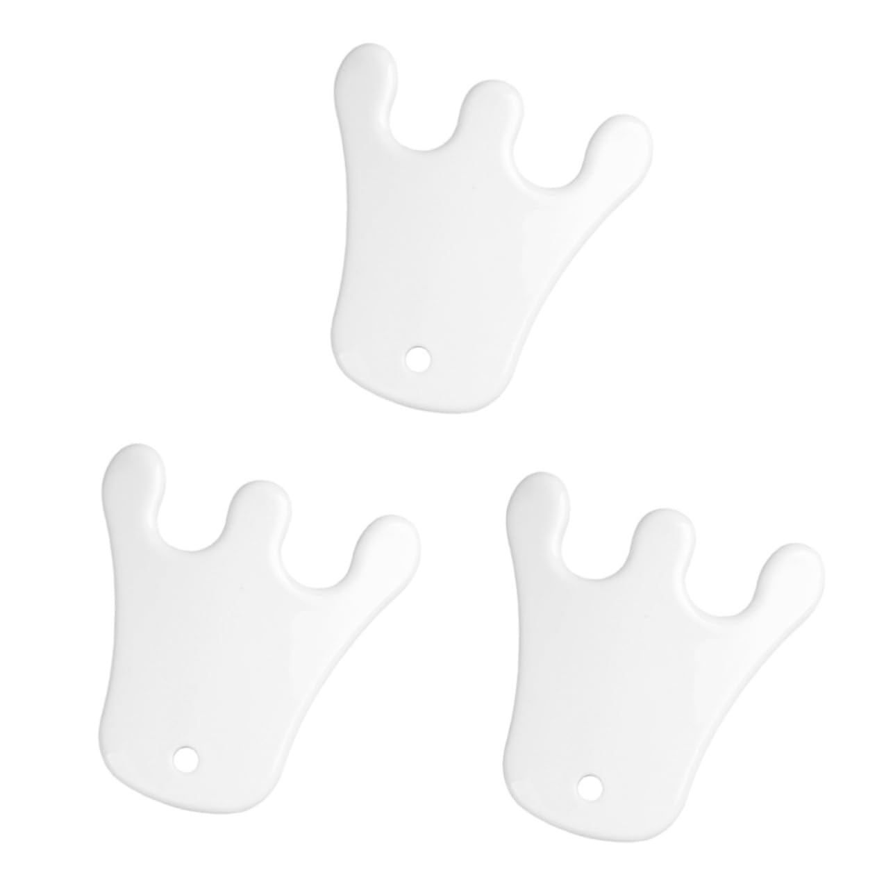 FRCOLOR Lot De 3 Accessoires De Beauté Pour Le Visage Plaque De Jade Traditionnelle Pour Le Cou Et Les Hanches
