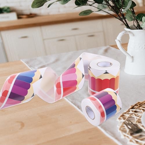 Tablón de anuncios portátil decorado con ribete de papel de lápices 5