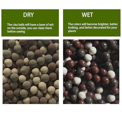 Image of Colorful Leca Clay Pebbles 5LBS for Plants 8-10mm Natural Organic Leca Balls Indoor Potting Garden Soil for Orchid, Succulents, Hydroponics, Decoration, Drainage (Colorful-2, 5 lbs)