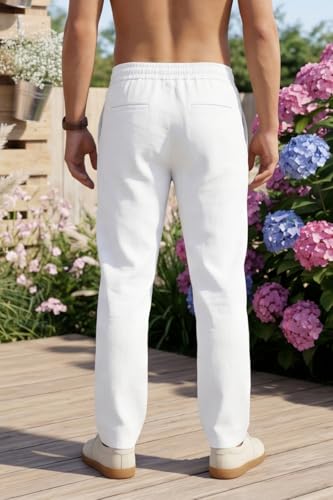 Image of Men's Multi Color Cargo Casual Trousers | Men's Regular Fit Straight Pants | Comfortable Stylish Cargo for Men | Soft Fabric for Everyday Wear, Travel & Office | Linen Cotton Bottom Wear