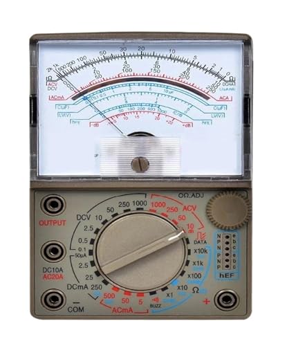 Multimètre analogique à pointeur mécanique haute précision pour contrôler tension et résistance