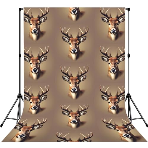 Toile de fond photographie tête de cerf pour shooting photo portrait de studio