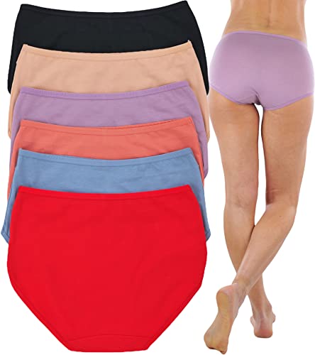 Image of ToBeInStyle Women's Pack of 6 High-Waisted Girdle Brief Tummy Support Everyday Panties