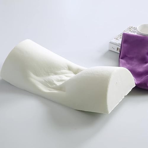 Miniatura 2 de SKYZONAL Almohada grande de espuma viscoelástica morada para cuello, espalda, columna lumbar, rodilla, alivio del dolor de rodilla, media luna