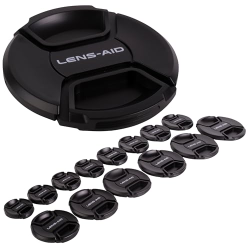 Lens-Aid Objektivdeckel für Kamera Objektive: Lens Cap Ersatz-Schutzkappe kompatibel mit Canon, Nikon, Fujifilm, Olympus, Sony, Panasonic, Pentax etc.