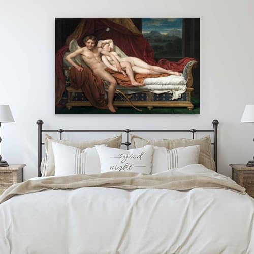 Impression sur toile Cupid And Psyche David | Finition premium - 6