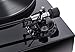 MAGNAT MTT 990 Black Modern Direct Drive Turntable with Quartz Control, Solid MDF Chassis, 10" J-Arm, Audio Technica AT 95E Cartridge, RCA Connectivity, Black Engineered Wood