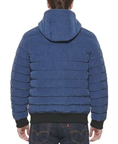 Image of Levi's Men's Hooded Quilted Heavyweight Bomber Jacket
