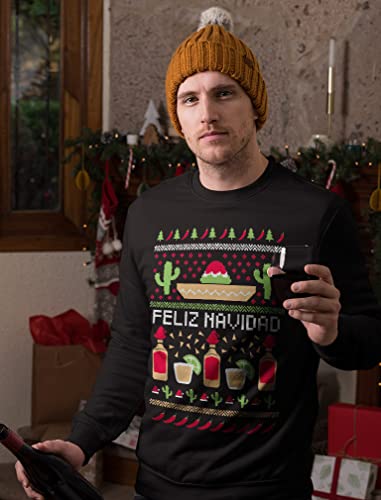 Tstars Feliz Navidad Sweatshirt Men Mexican Ugly Christmas Sweater Style Sweatshirts2